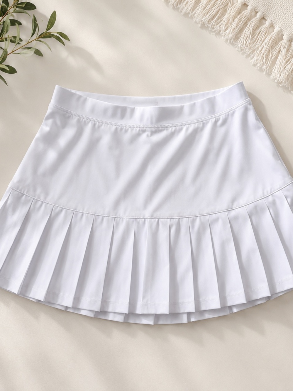 Marika White Pleated Tennis Skirt Size Small